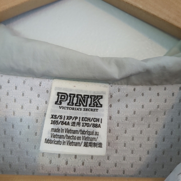 Y2K Victoria Secret Pink Windbreaker Women's Xs/S Athletic Activeleisure Mesh - Picture 5 of 11